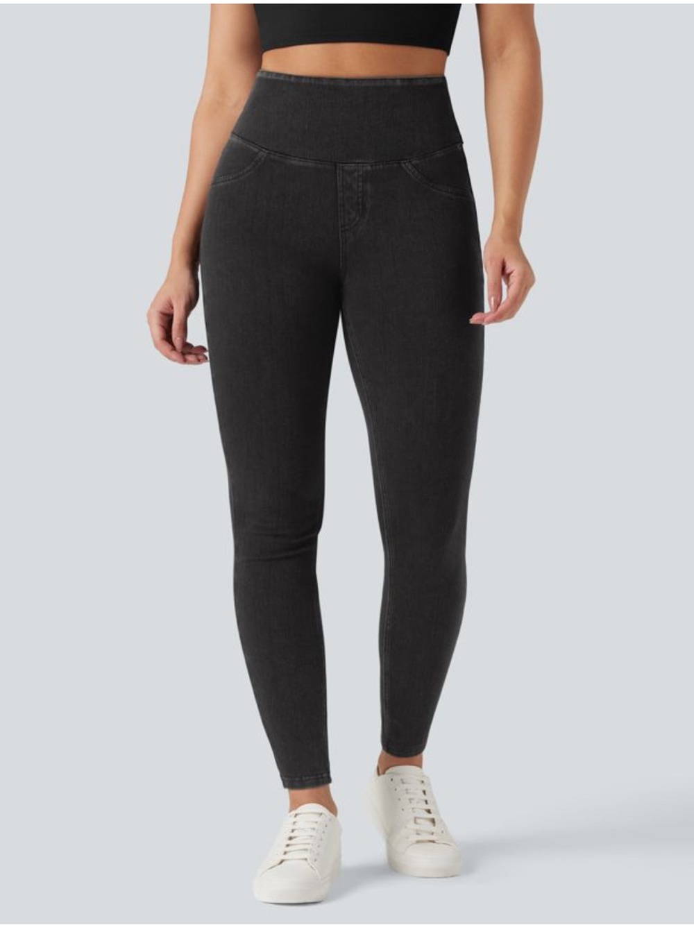 Halara never worn no tags. High-Rise Black Women’s Jeggings m